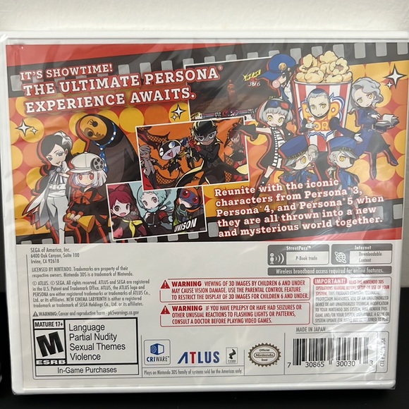 nintendo 3ds - persona Q and persona Q2 Brand new/sealed - Picture 5 of 6